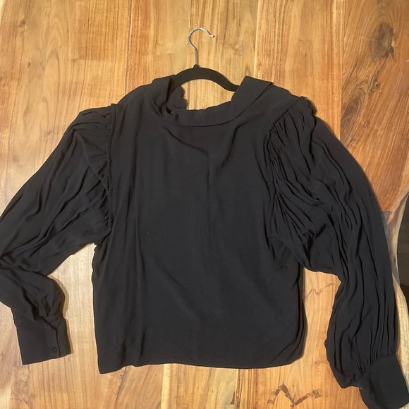 Zara Black Full Sleeve Blouse - Picture 15 of 16